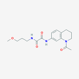 molecular formula C17H23N3O4 B2640694 N1-(1-acetyl-1,2,3,4-tetrahydroquinolin-7-yl)-N2-(3-methoxypropyl)oxalamide CAS No. 898439-63-9