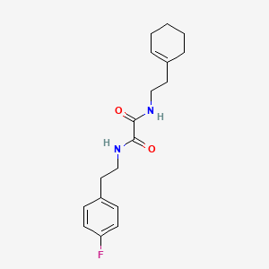 molecular formula C18H23FN2O2 B2640728 N1-(2-(cyclohex-1-en-1-yl)ethyl)-N2-(4-fluorophenethyl)oxalamide CAS No. 1208740-36-6