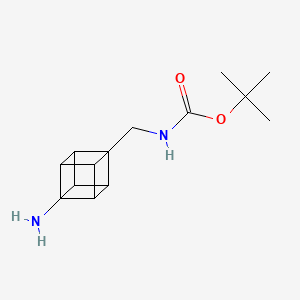 molecular formula C14H20N2O2 B2640742 tert-butyl (((2r,3R,4s,5S)-4-aminocuban-1-yl)methyl)carbamate CAS No. 2108850-23-1