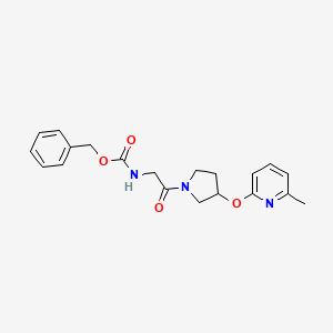 Benzyl (2-(3-((6-methylpyridin-2-yl)oxy)pyrrolidin-1-yl)-2-oxoethyl)carbamate