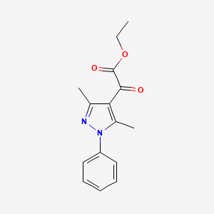ethyl 2-(3,5-dimethyl-1-phenyl-1H-pyrazol-4-yl)-2-oxoacetate