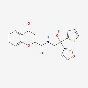 N-(2-(furan-3-yl)-2-hydroxy-2-(thiophen-2-yl)ethyl)-4-oxo-4H-chromene-2-carboxamide