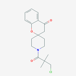 1'-(3-Chloro-2,2-dimethylpropanoyl)spiro[chroman-2,4'-piperidin]-4-one