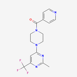 (4-(2-Methyl-6-(trifluoromethyl)pyrimidin-4-yl)piperazin-1-yl)(pyridin-4-yl)methanone