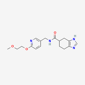 N-((6-(2-methoxyethoxy)pyridin-3-yl)methyl)-4,5,6,7-tetrahydro-1H-benzo[d]imidazole-5-carboxamide