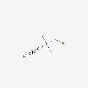 molecular formula C6H9Br B2640963 4-Bromo-3,3-dimethylbut-1-yne CAS No. 2309463-42-9