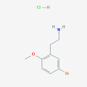 B2640993 2-(5-Bromo-2-methoxyphenyl)ethan-1-amine hydrochloride CAS No. 911374-79-3