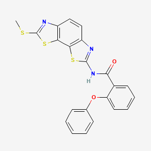 N-(2-methylsulfanyl-[1,3]thiazolo[4,5-g][1,3]benzothiazol-7-yl)-2-phenoxybenzamide