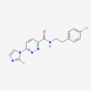 N-(4-chlorophenethyl)-6-(2-methyl-1H-imidazol-1-yl)pyridazine-3-carboxamide
