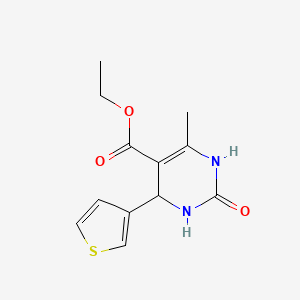 Ethyl 6-methyl-2-oxo-4-(thiophen-3-yl)-1,2,3,4-tetrahydropyrimidine-5-carboxylate