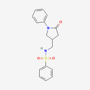 N-((5-oxo-1-phenylpyrrolidin-3-yl)methyl)benzenesulfonamide