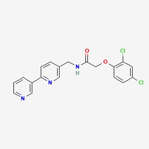 molecular formula C19H15Cl2N3O2 B2641042 N-([2,3'-bipyridin]-5-ylmethyl)-2-(2,4-dichlorophenoxy)acetamide CAS No. 2034479-41-7