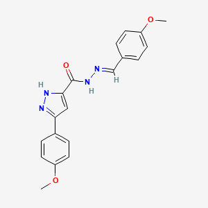 N'-(4-methoxybenzylidene)-3-(4-methoxyphenyl)-1H-pyrazole-5-carbohydrazide