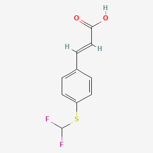(E)-3-[4-(difluoromethylsulfanyl)phenyl]prop-2-enoic acid