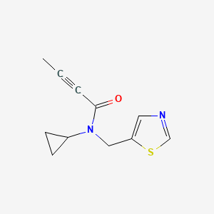 N-Cyclopropyl-N-(1,3-thiazol-5-ylmethyl)but-2-ynamide