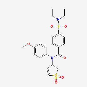 4-(N,N-diethylsulfamoyl)-N-(1,1-dioxido-2,3-dihydrothiophen-3-yl)-N-(4-methoxyphenyl)benzamide