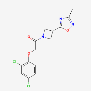 2-(2,4-Dichlorophenoxy)-1-(3-(3-methyl-1,2,4-oxadiazol-5-yl)azetidin-1-yl)ethanone