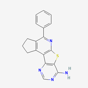 4-phenyl-2,3-dihydro-1H-cyclopenta[4',5']pyrido[3',2':4,5]thieno[3,2-d]pyrimidin-7-amine