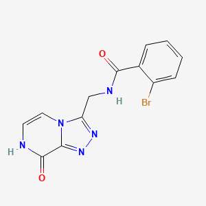 2-bromo-N-((8-hydroxy-[1,2,4]triazolo[4,3-a]pyrazin-3-yl)methyl)benzamide