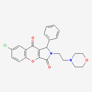 7-Chloro-2-(2-morpholinoethyl)-1-phenyl-1,2-dihydrochromeno[2,3-c]pyrrole-3,9-dione