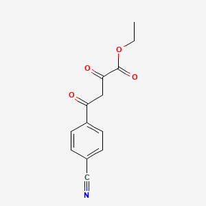 B2641085 Ethyl 4-(4-cyanophenyl)-2,4-dioxobutanoate CAS No. 649557-55-1
