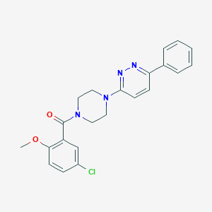 (5-Chloro-2-methoxyphenyl)(4-(6-phenylpyridazin-3-yl)piperazin-1-yl)methanone