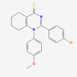 2-(4-bromophenyl)-1-(4-methoxyphenyl)-5,6,7,8-tetrahydro-4(1H)-quinazolinethione