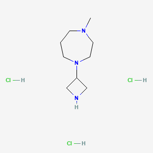 1-(Azetidin-3-yl)-4-methyl-1,4-diazepane;trihydrochloride