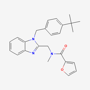 N-[(1-{[4-(tert-butyl)phenyl]methyl}benzimidazol-2-yl)methyl]-2-furyl-N-methyl carboxamide
