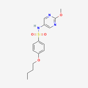 4-butoxy-N-(2-methoxypyrimidin-5-yl)benzenesulfonamide