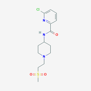 6-Chloro-N-[1-(2-methylsulfonylethyl)piperidin-4-yl]pyridine-2-carboxamide