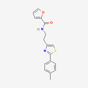 molecular formula C17H16N2O2S B2641139 N-[2-[2-(4-methylphenyl)-1,3-thiazol-4-yl]ethyl]furan-2-carboxamide CAS No. 896608-81-4