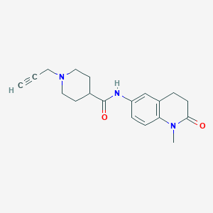 molecular formula C19H23N3O2 B2641163 N-(1-methyl-2-oxo-1,2,3,4-tetrahydroquinolin-6-yl)-1-(prop-2-yn-1-yl)piperidine-4-carboxamide CAS No. 1333917-39-7
