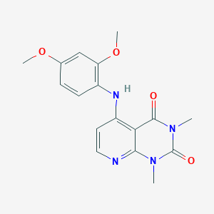 molecular formula C17H18N4O4 B2641165 5-((2,4-dimethoxyphenyl)amino)-1,3-dimethylpyrido[2,3-d]pyrimidine-2,4(1H,3H)-dione CAS No. 946331-76-6