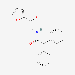 molecular formula C21H21NO3 B2641167 N-[2-(furan-2-yl)-2-methoxyethyl]-2,2-diphenylacetamide CAS No. 1788784-08-6