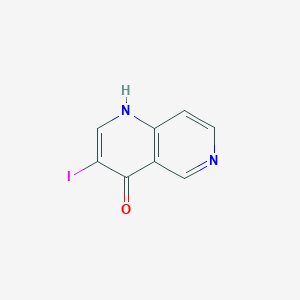 molecular formula C8H5IN2O B2641224 3-Iodo-1,4-dihydro-1,6-naphthyridin-4-one CAS No. 1601078-87-8