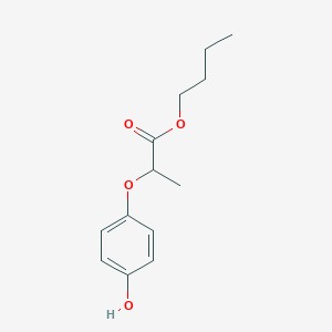 molecular formula C13H18O4 B2641244 Butyl 2-(4-hydroxyphenoxy)propanoate CAS No. 81947-94-6; 87129-32-6