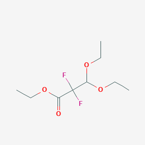 molecular formula C9H16F2O4 B2641261 ethyl3,3-diethoxy-2,2-difluoropropanoate CAS No. 2309465-26-5