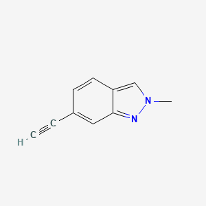 molecular formula C10H8N2 B2641263 6-ethynyl-2-methyl-2H-indazole CAS No. 2551117-88-3