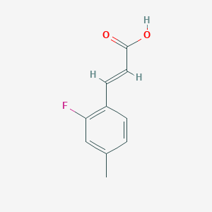 molecular formula C10H9FO2 B2641330 2-Fluoro-4-methylcinnamic acid CAS No. 773132-33-5