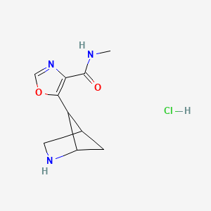 5-(2-Azabicyclo[2.1.1]hexan-5-yl)-N-methyl-1,3-oxazole-4-carboxamide;hydrochloride