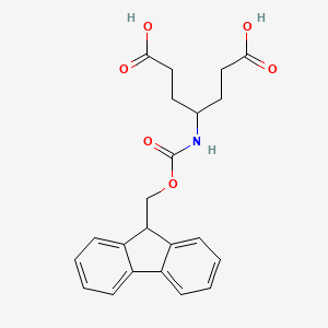 4-(9H-Fluoren-9-ylmethoxycarbonylamino)heptanedioic acid