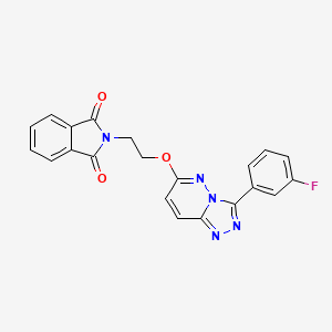 2-[2-[[3-(3-Fluorophenyl)-[1,2,4]triazolo[4,3-b]pyridazin-6-yl]oxy]ethyl]isoindole-1,3-dione