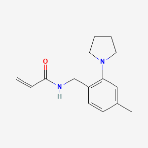 N-[(4-Methyl-2-pyrrolidin-1-ylphenyl)methyl]prop-2-enamide
