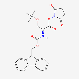 molecular formula C26H28N2O7 B2641363 Fmoc-ser(tbu)-osu CAS No. 158000-21-6