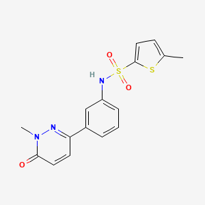 5-methyl-N-(3-(1-methyl-6-oxo-1,6-dihydropyridazin-3-yl)phenyl)thiophene-2-sulfonamide