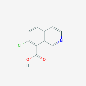 molecular formula C10H6ClNO2 B2641384 7-Chloroisoquinoline-8-carboxylic acid CAS No. 1824331-69-2