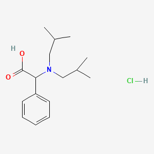 2-(Diisobutylamino)-2-phenylacetic acid hydrochloride