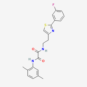 N1-(2,5-dimethylphenyl)-N2-(2-(2-(3-fluorophenyl)thiazol-4-yl)ethyl)oxalamide