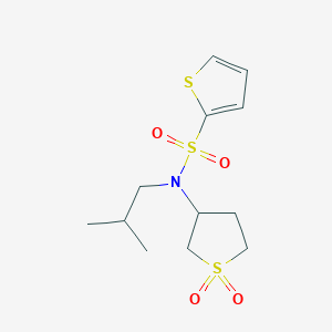 N-(1,1-dioxothiolan-3-yl)-N-(2-methylpropyl)thiophene-2-sulfonamide